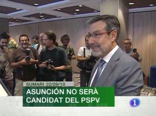 L'informatiu - Comunitat Valenciana - L'Informatiu (22/09/10)