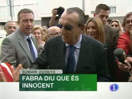 L'informatiu - Comunitat Valenciana - L'Informatiu (23/09/10)