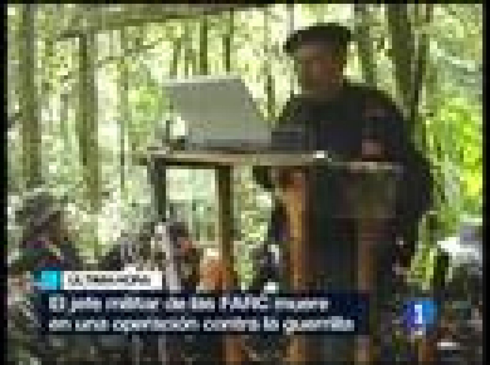   El jefe militar de la guerrilla colombiana de las FARC, conocido como el "Mono Jojoy", ha muerto hoy. 