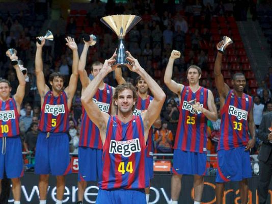 Baloncesto en RTVE - El Barça celebra su 3ª Supercopa