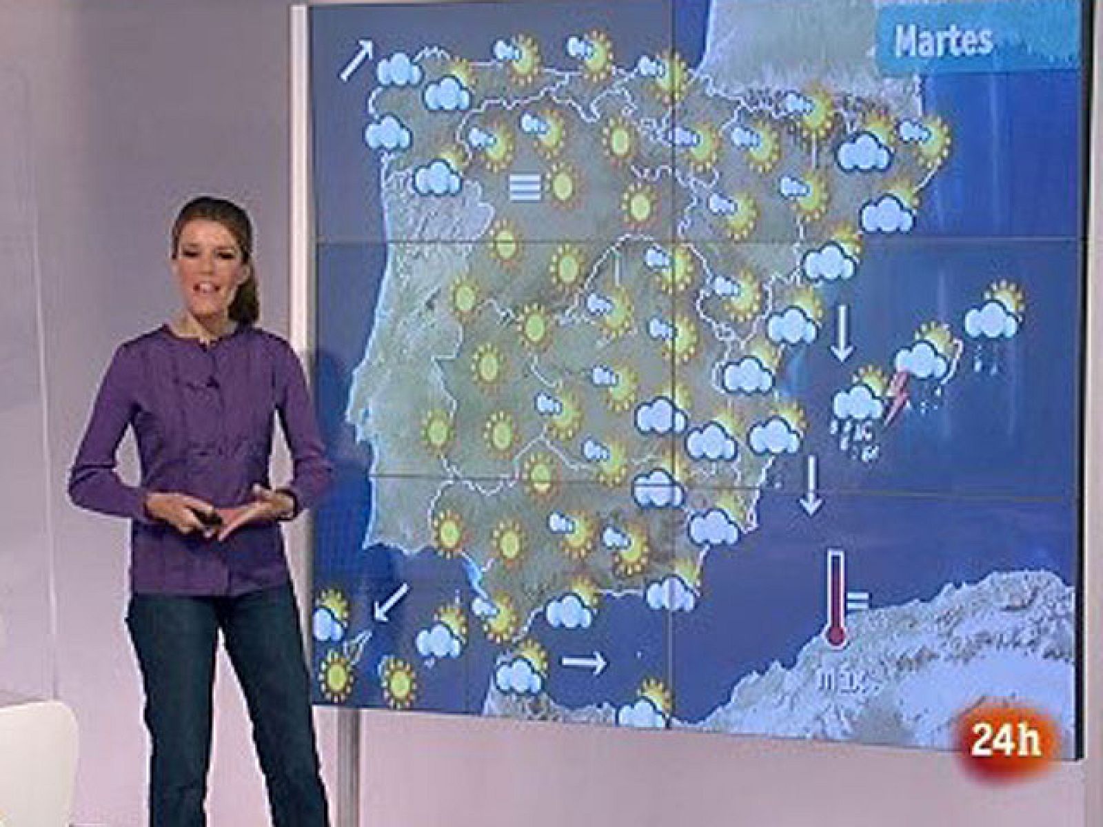 El Tiempo - Tormentas en Baleares y poco nuboso en el resto - 28/09/10 - El tiempo | Ver