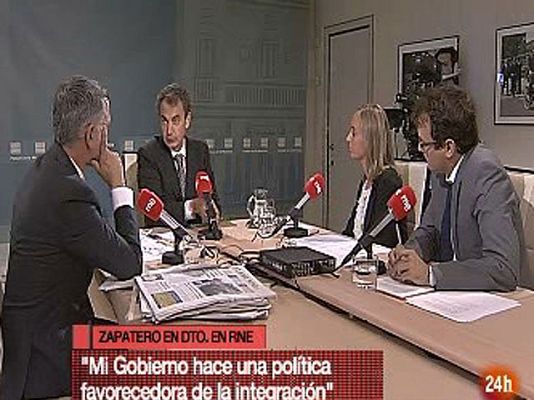  - Zapatero habla de inmigración, RNE