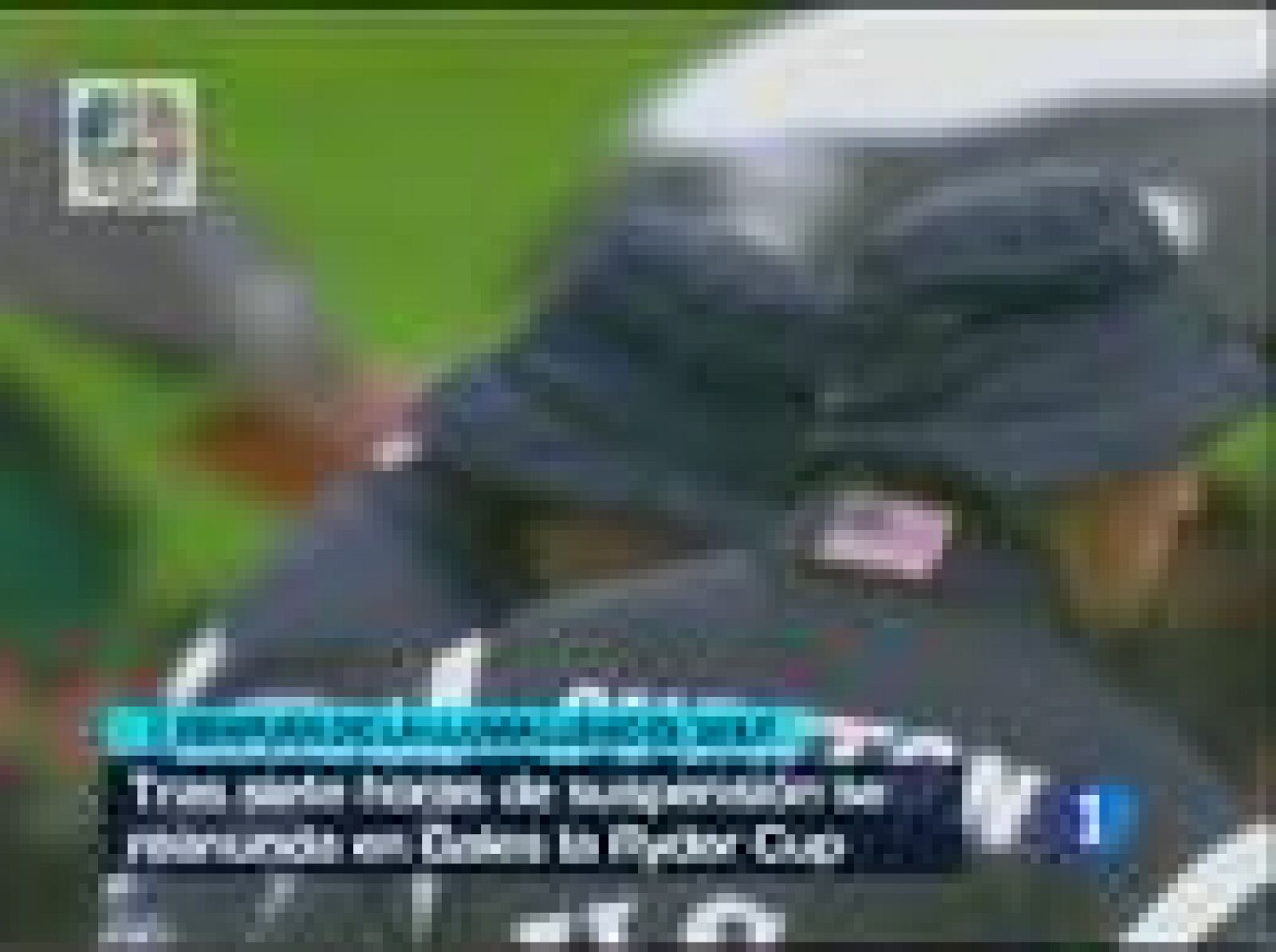 El inicio de la Ryder Cup ha estado marcado por la intensa lluvia, que ha obligado a suspender parte de la jornada. 