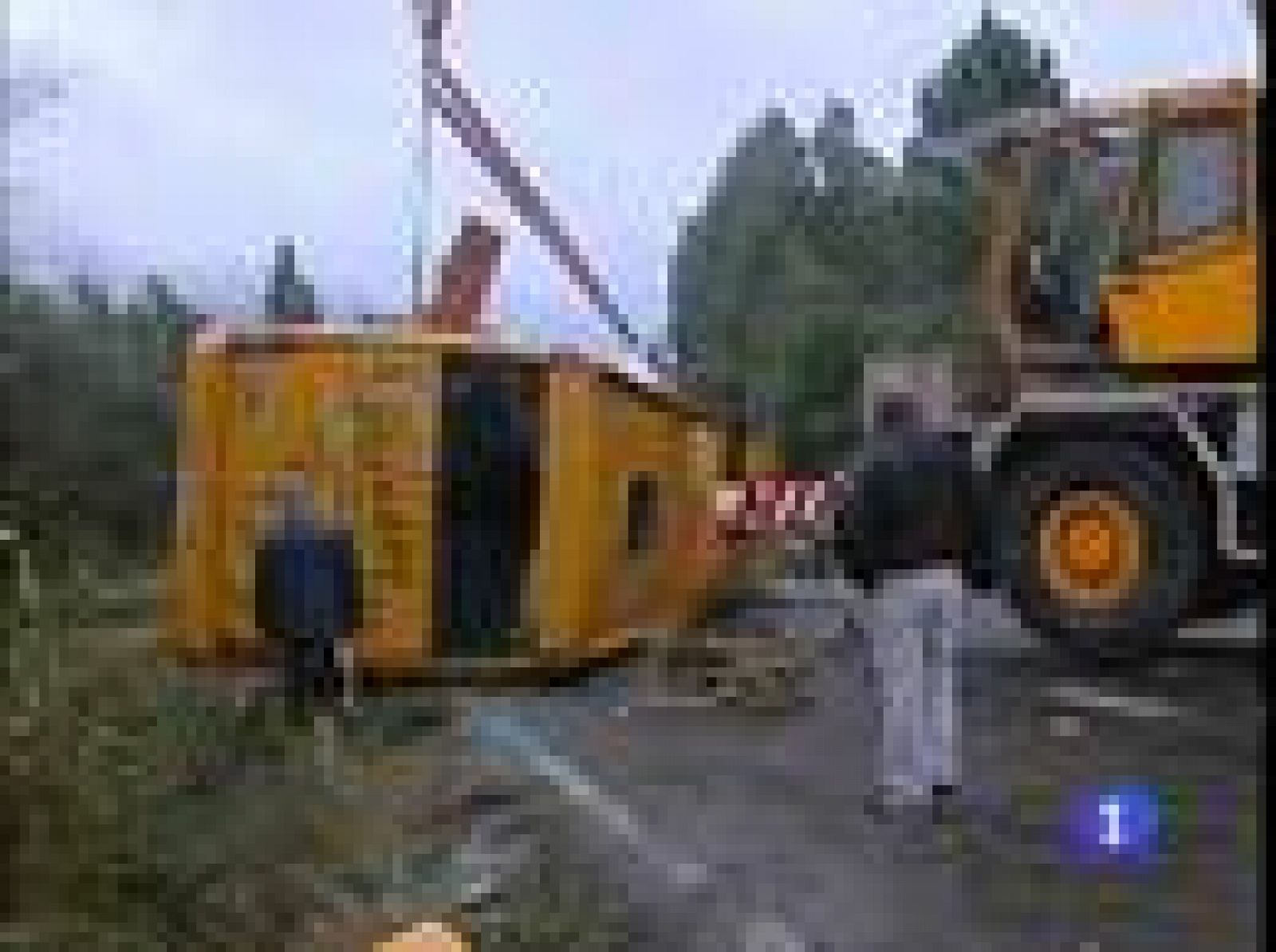  Un accidente de autobús deja un muerto en Pontevedra