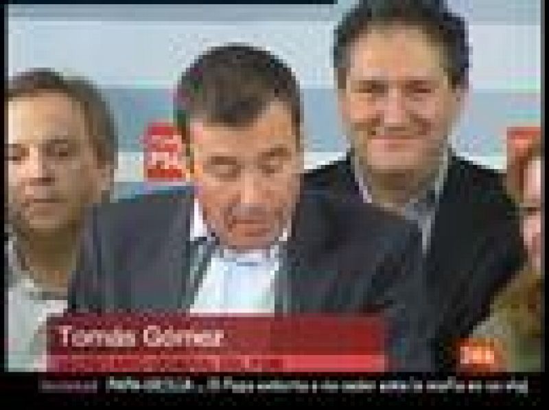 La gran noche de Tomás Gómez, candidato del PSOE a la Comunidad de Madrid 