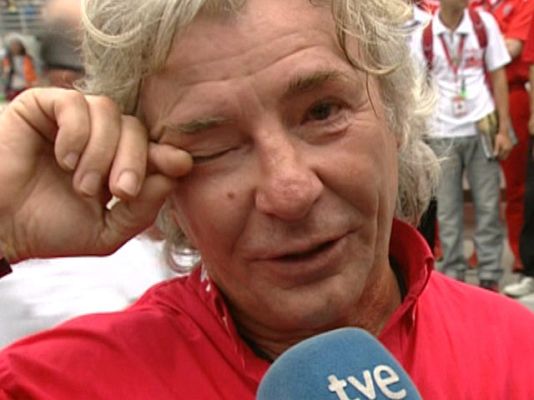  - Ángel Nieto llora de emoción