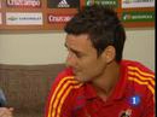 Telediario 1 - El reencuentro de Aduriz y Valero