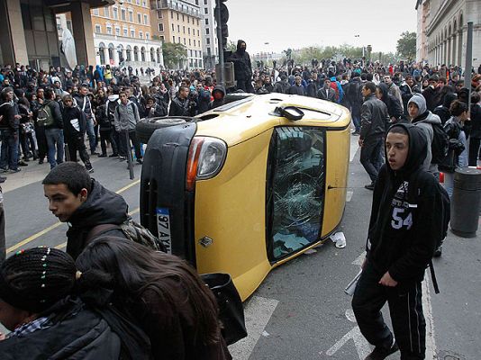 Protestas violentas en Francia