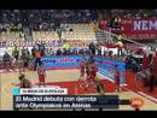 Baloncesto en RTVE - Madrid cae ante Olympiacos