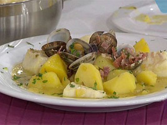 RTVE Cocina - Patatas guisadas con bacalao y ...