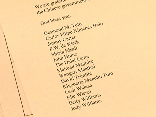  - Se pide la libertad de Liu Xiaobo