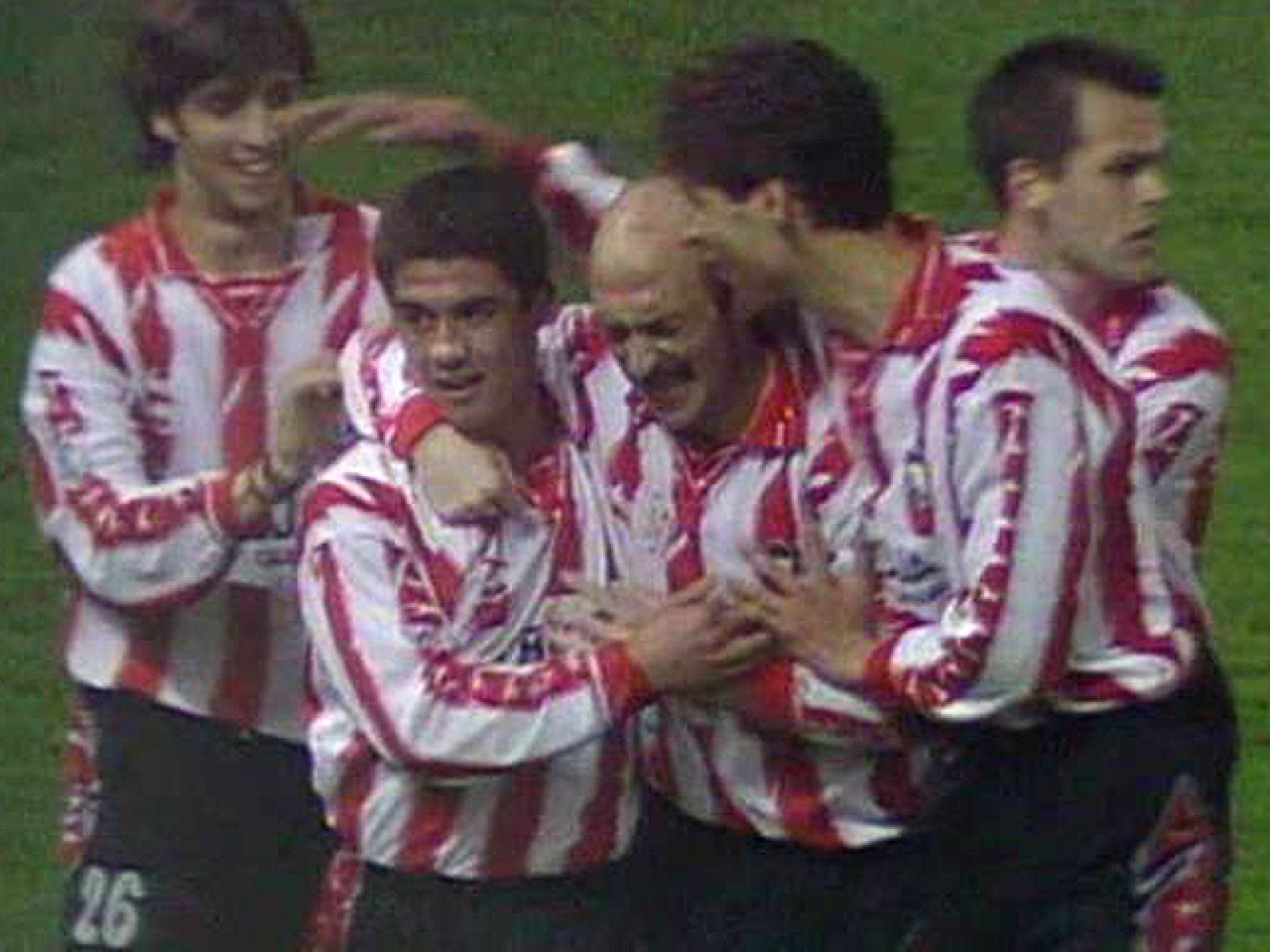 El Valencia vuelve a Las Gaunas, para enfrentarse en Copa al heredero del Club Deportivo Logroñés, que derrotó a los chés en su último enfrentamiento con un gol del 'Tato' Abadía.