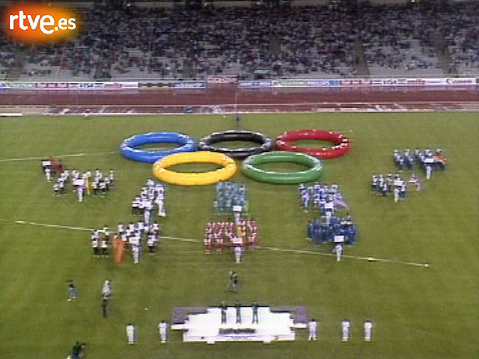 Inauguración del Estadio de Montjuic