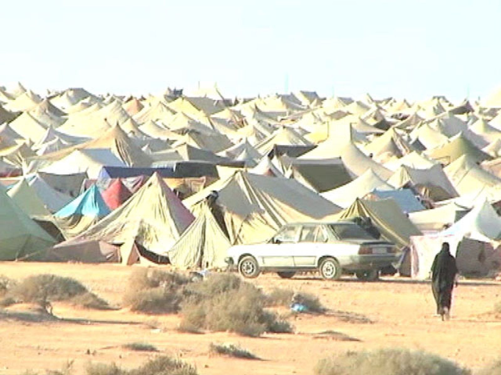 Los medios internacionales acceden al campamento levantado a las afueras del Aaiún | Ver