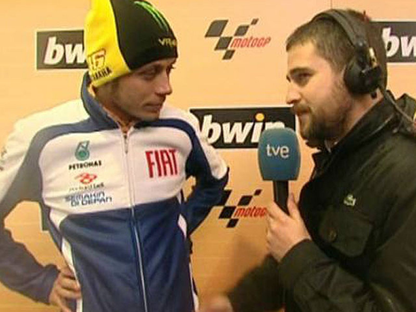 Valentino Rossi partirá desde la primera fila en la carrera del Gran Premio de Portugal.