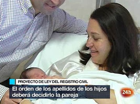  - Los apellidos se colocarán por órden alfabético si no hay acuerdo entre los padres