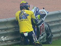 Rossi se despide de la Yamaha