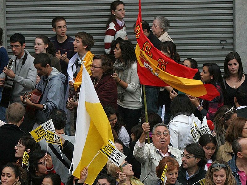 Un grupo de Scouts con el Papa