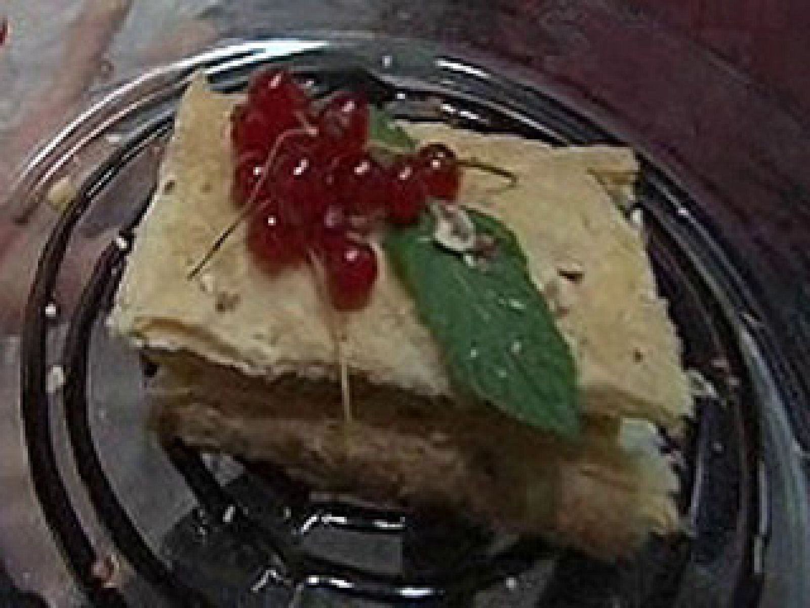 Hojaldre con crema pastelera