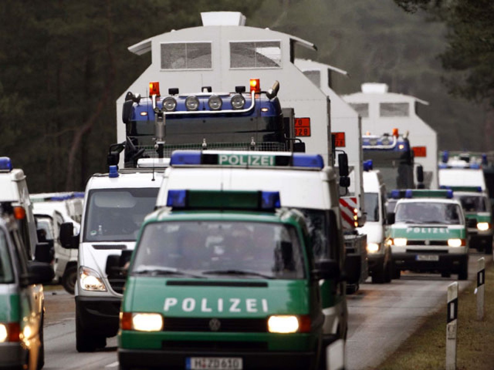 El transporte nuclear alemán llega a su destino final