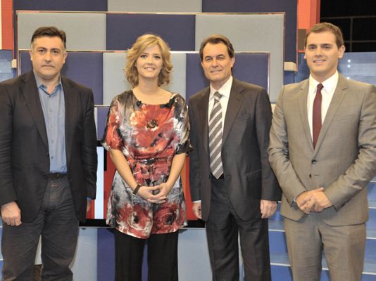  - Artur Mas, Joan Puigcercós y Albert Rivera en 'Tengo una pregunta para usted'