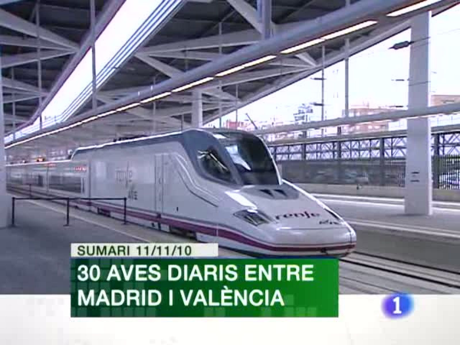 L'Informatiu. Informativo Territorial de la C.Valenciana - 11/11/10 | Ver