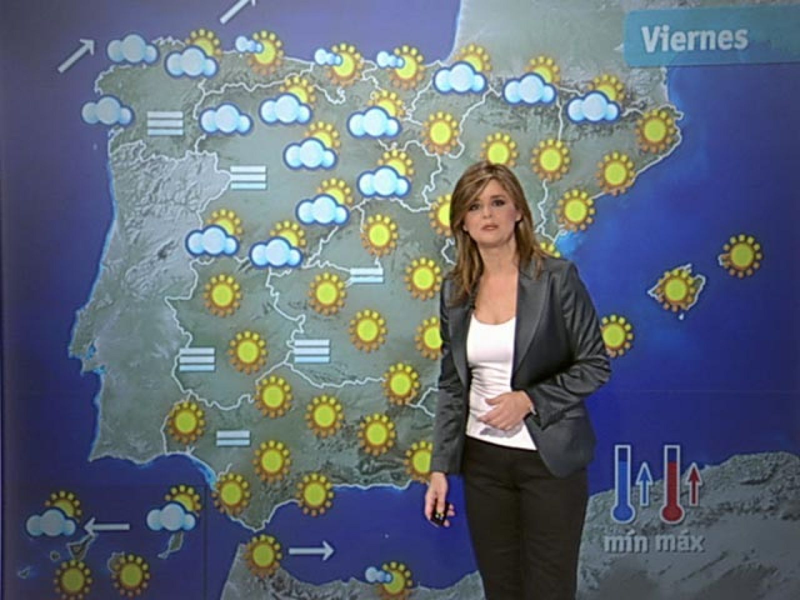 El Tiempo - Nuboso en el cuadrante noroeste de la Península y temperaturas en ligero ascenso - 11/11/10 - El tiempo | Ver