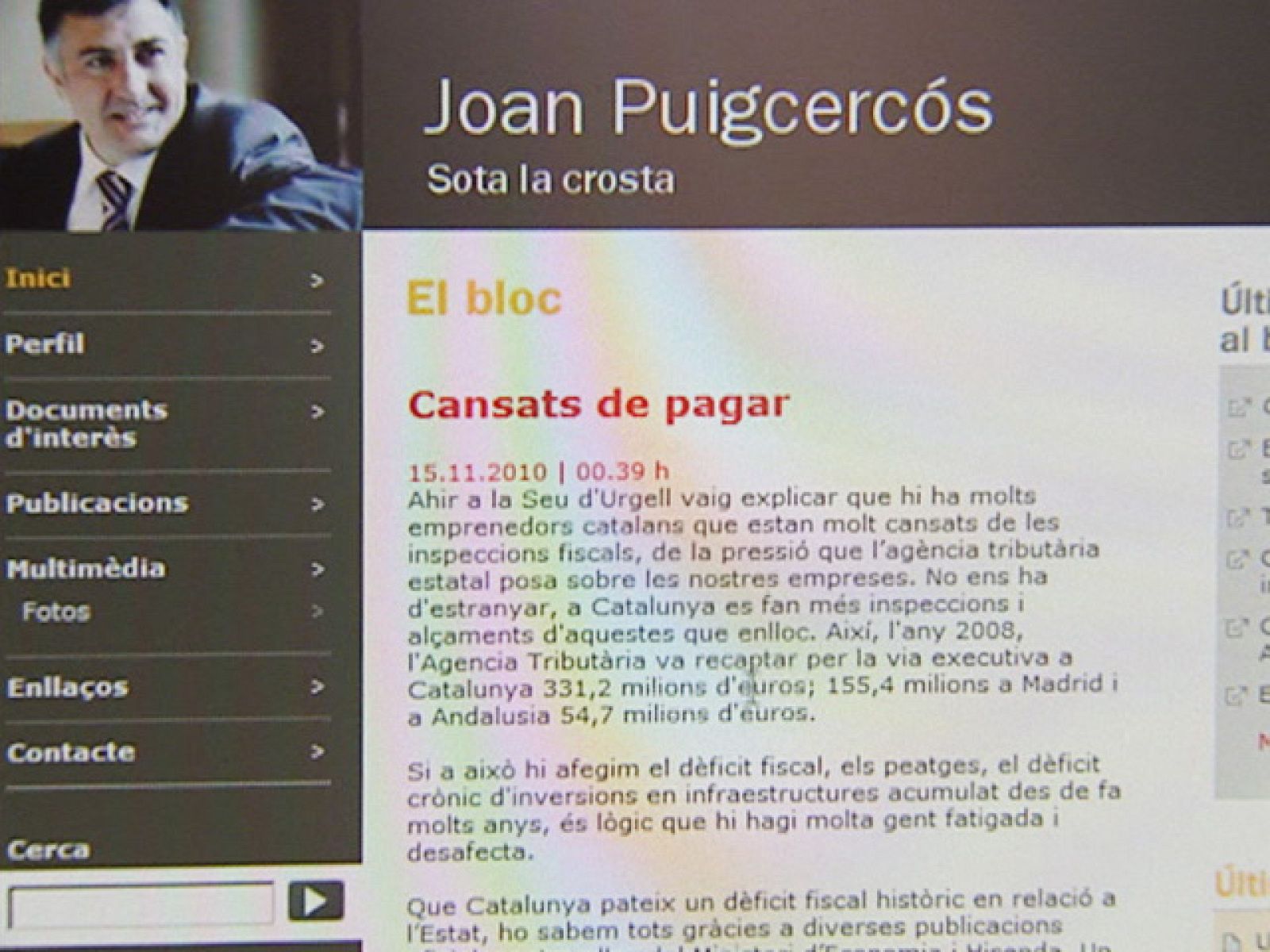 Lejos de rectificar, Puigcercós se reafirma en sus declaraciones