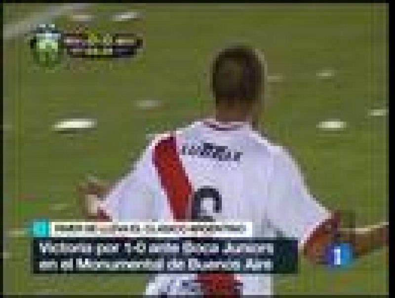 River Plate se ha impuesto en el gran clásico del fútbol argentino ante Boca Juniors por 1-0.