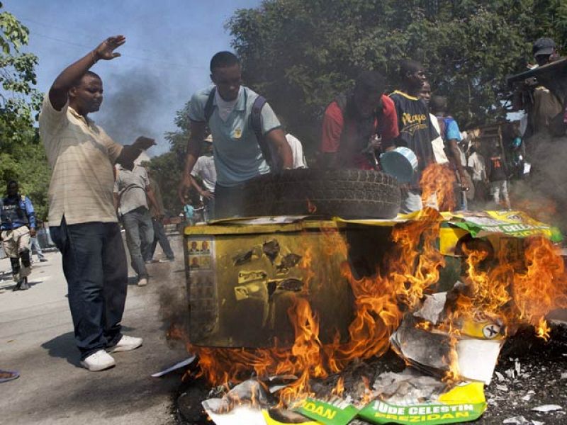Las protestas contra los cascos azules llegan a la capital de Haití