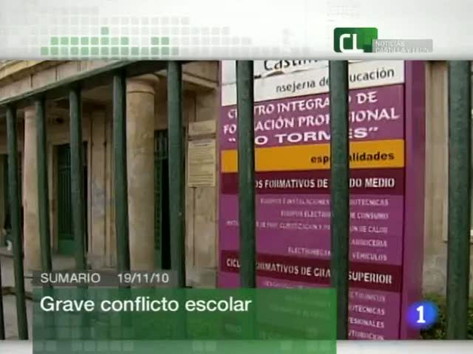 Noticias Castilla y León. Informativo Territorial de Castilla y León. (19/11/10)