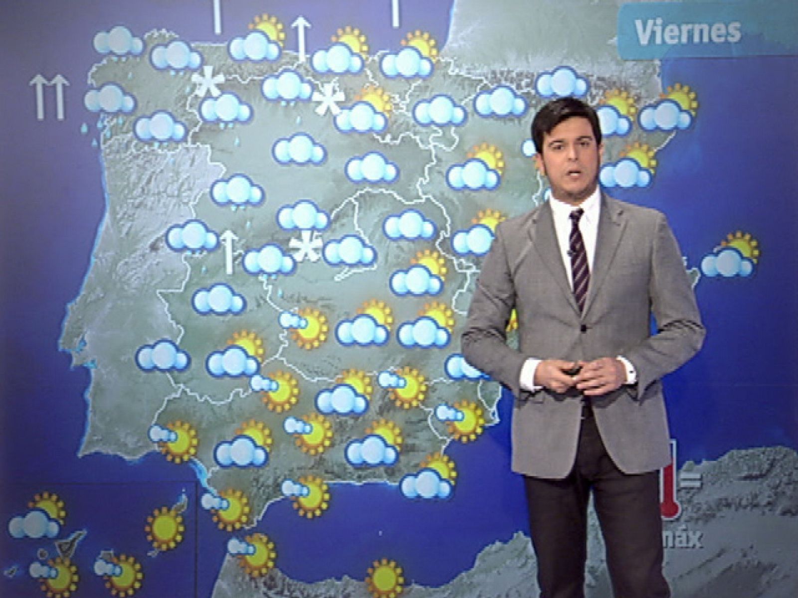 El Tiempo - Lluvias en la mitad norte y cielos parcialmente nubosos en el resto - 19/11/10 - El tiempo | Ver