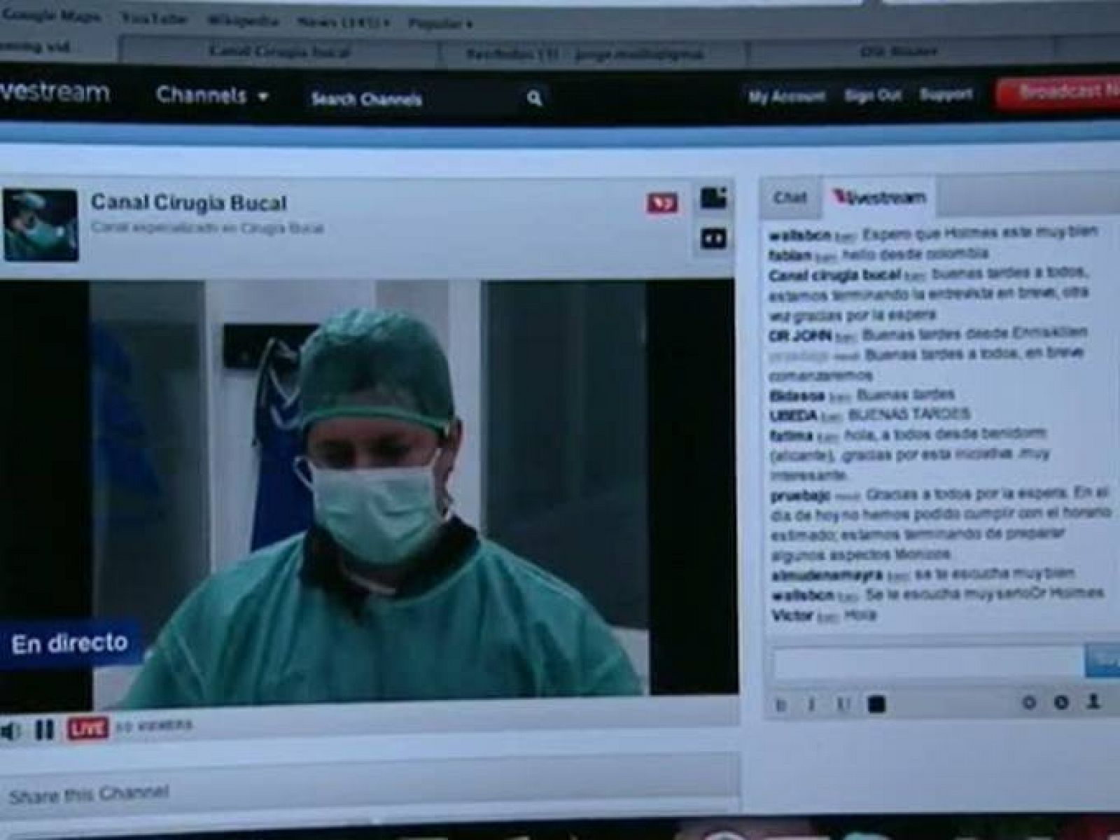 Nace la primera televisión on line de cirugía bucal en directo. Acaba de cumplir su primer mes en internet y ya llega a veintitrés países en todo el mundo. Miles de estudiantes de Odontología siguen las intervenciones que se transmiten online desde