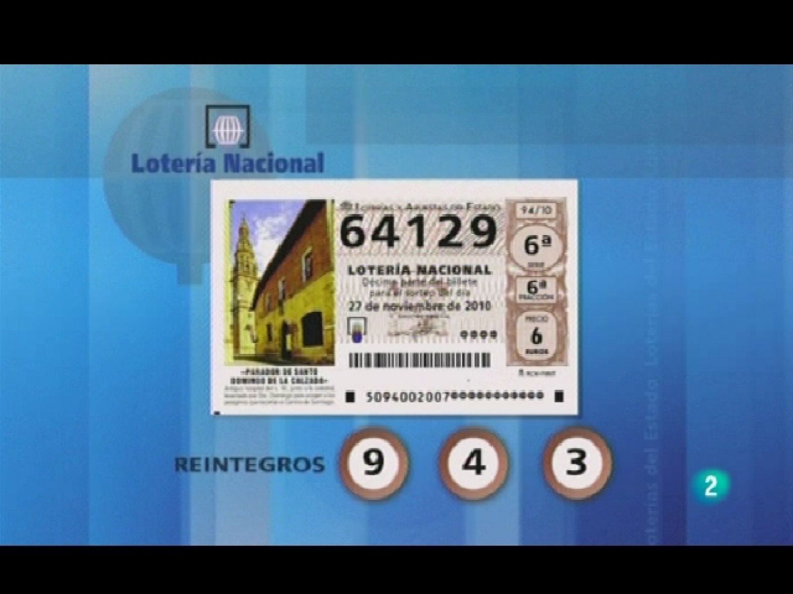 Loterías: Lotería nacional - 27/11/10 | RTVE Play