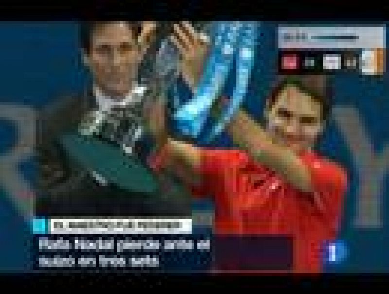 Roger Federer batió a Rafa Nadal en una disputada final de la Copa Masters, logrando su quinta victoria en la final del torneo