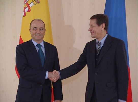 Telediario 1 - Miguel Sebastián, en Moscú