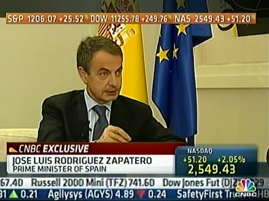 Telediario 1 - Zapatero habla de confianza