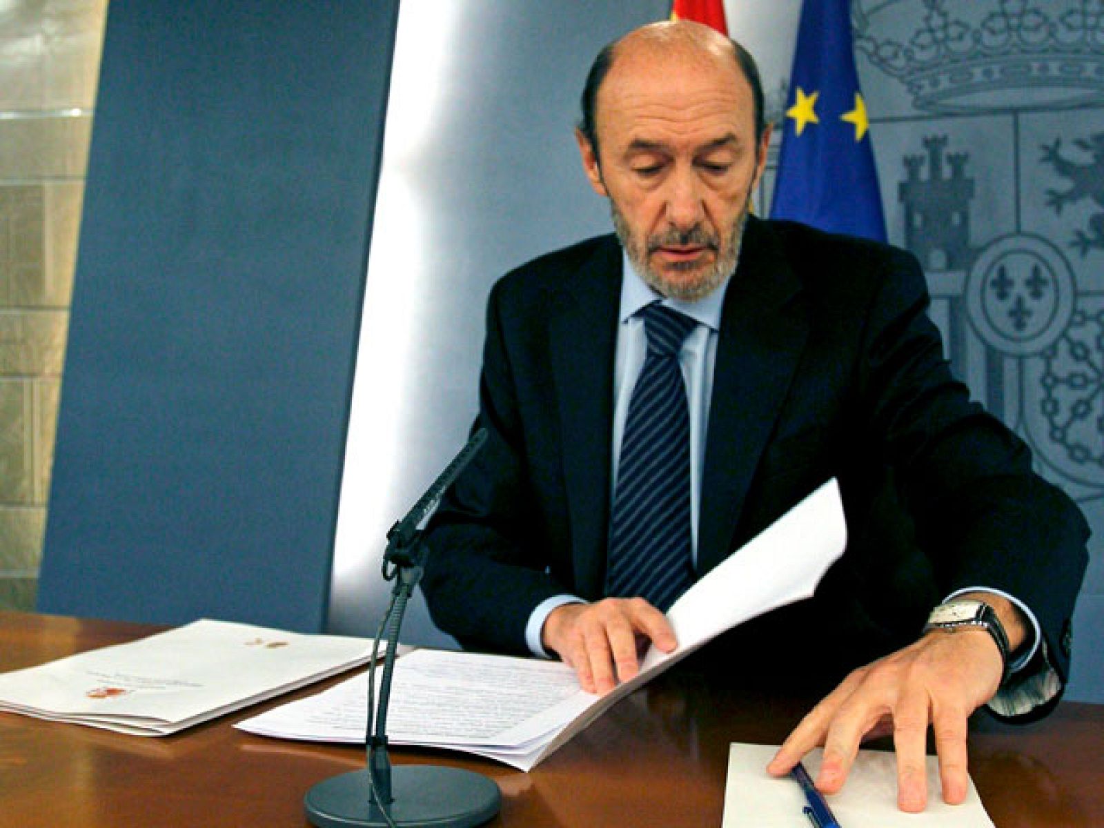 Rueda de prensa Rubalcaba