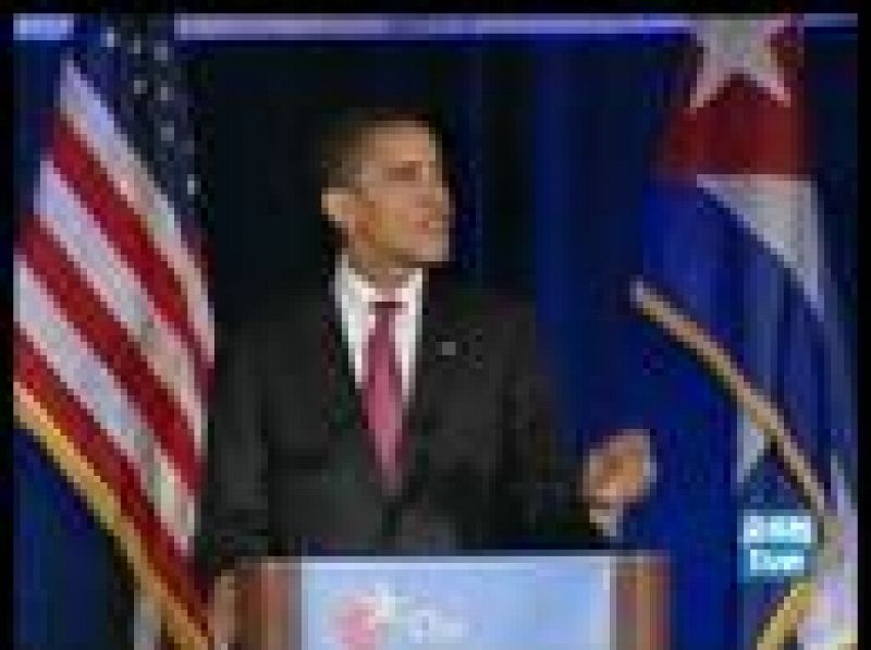 El candidato demócrata Barak Obama ha abogado en Miami por una mayor unión de EE.UU. con América Latina. También es partidario de mantener el embargo, pero estrechar las relacciones si hay mayor libertad en Cuba (24/05/08).