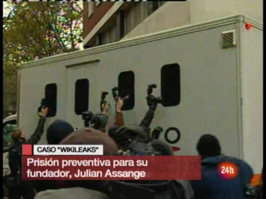 Assange, en prisión preventiva en Londres hasta el 14 de diciembre