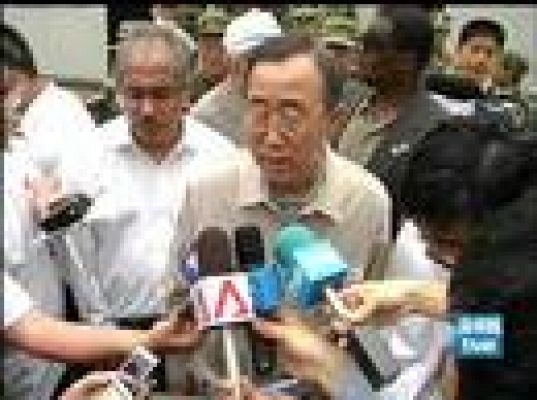 Ban Ki-moon, testigo del terremoto