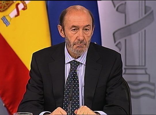 Telediario 1 - Rubalcaba habla de tolerancia cero