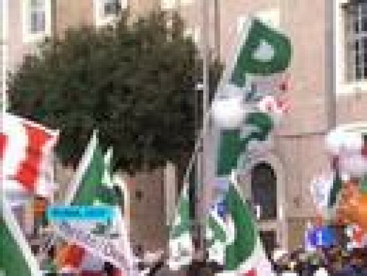 Telediario 1 - Nueva marcha contra Berlusconi