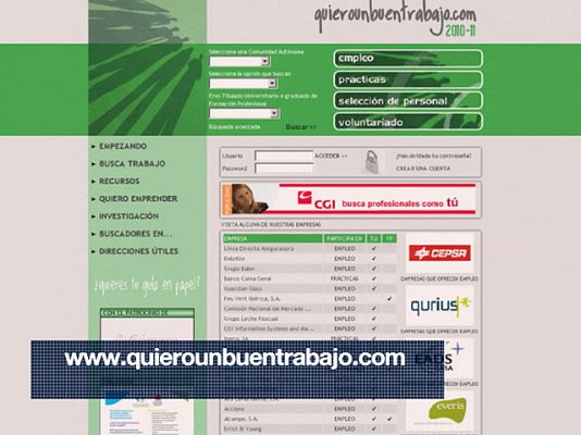 Telediario 1 - Guía de empresas que ofrecen empleo