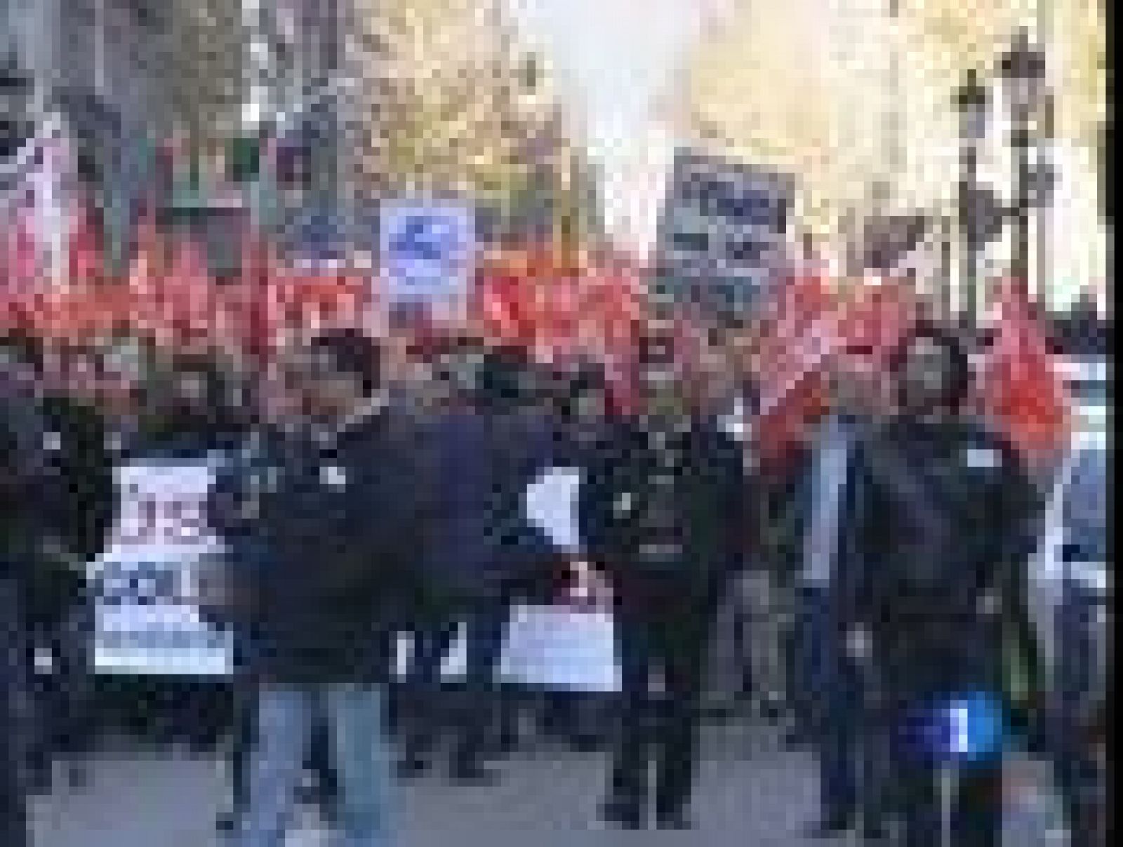 Telediario 1: Europrotesta sindical | RTVE Play