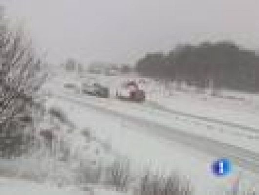 Telediario 1 - Frío y nieve en Europa