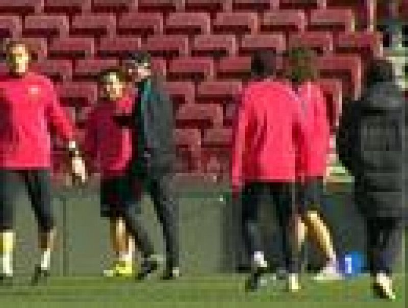 Los entrenadores de Barça y Espanyol, Guardiola y Pochettino, no han hablado de cómo afrontarán el derbi barcelonés.