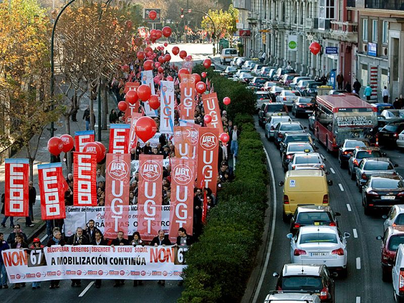 Manifestaciones en toda España convocadas por los sindicatos