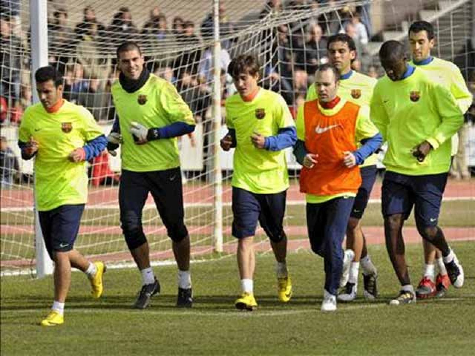 El FC Barcelona ha llevado a cabo el último entrenamiento antes del choque copero contra el Athletic de Bilbao.