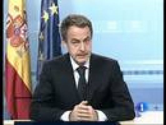 Telediario 1 - Mensaje de Zapatero a las tropas